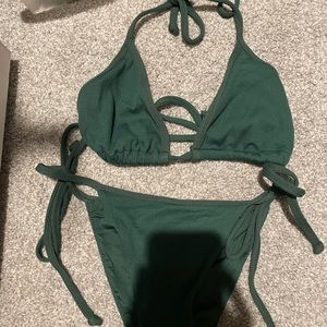 Toluca Swim bikini in the color, palm